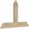 Ekena Millwork Portland Rough Sawn Timber Gable Bracket, Douglas Fir, 48"W x 32"H x 2"D x 6"F, 16/12 Pitch GBW048X32X0206POR00RDF - alternate 5